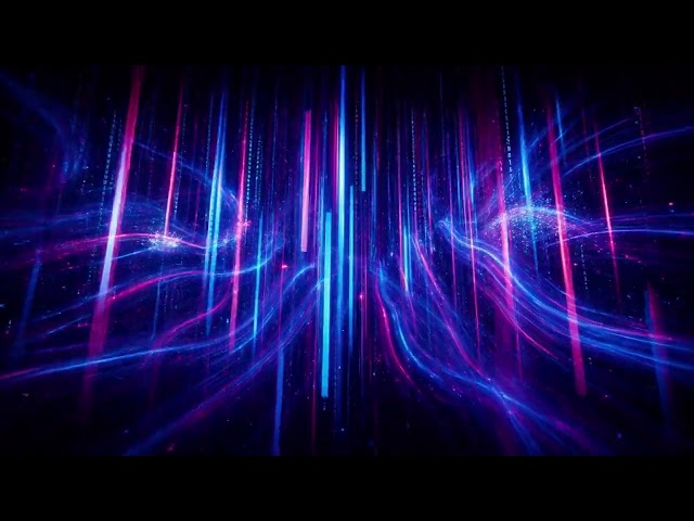 Neon Data Streams Loop 4K No Copyright