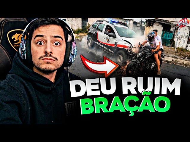 LOUD CORINGA REACTING TO THE WORST MOTORCYCLE GETAWAYS!!!