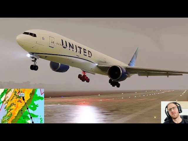 TORNADO WARNING vs. Pilots in Microsoft Flight Simulator! (Live Weather) VATSIM