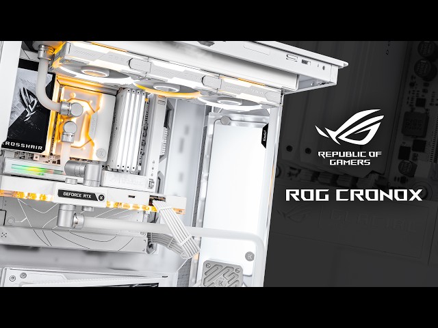 ROG CRONOX - All White theme time-lapse build