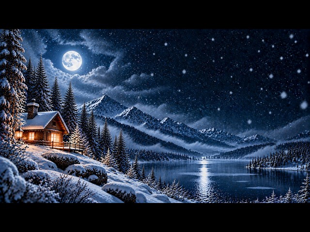 Hushed Snowdrift — Winter Sleep Music | 40 BPM Ambient Soundscape (10 Hours)