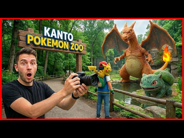Kanto Pokémon Zoo All 151 Gen1 pokemon there !!  It's Insane 😱 !! Real Life  Reimagined by Ai
