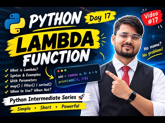 Python Lambda Functions Explained 🔥 | The EASY Way to Understand Lambda!