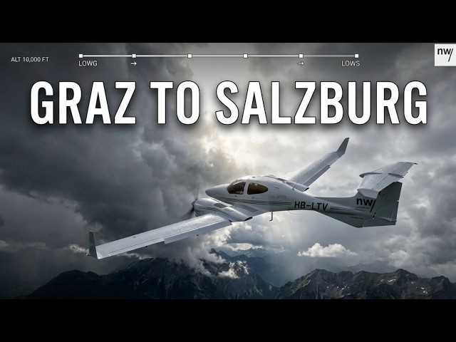IFR Through Rain & Stormy Weather over Austria | Graz GRZ → Salzburg SZG