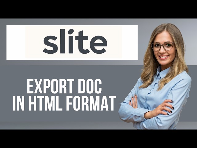 How to Export Document in HTML on Slite — Step by Step Slite Tutorial