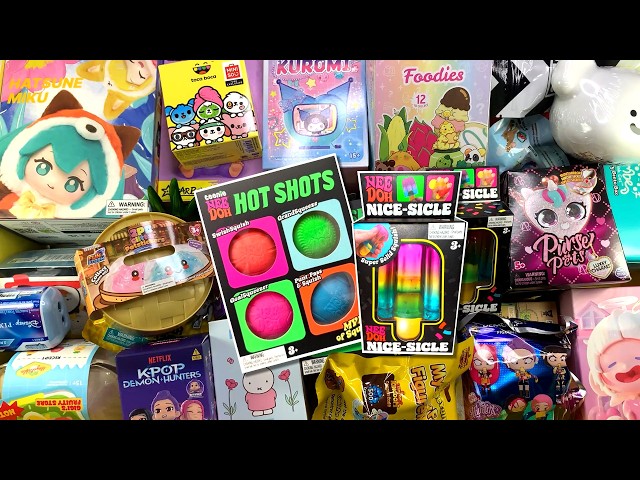 65 minutes of mystery bags NeeDoh ASMR NO TALKING Relaxing Unboxing Sounds
