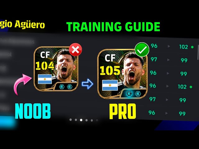 Free 105 Sergio Aguero Best Training Guide! eFootball 2026™ 