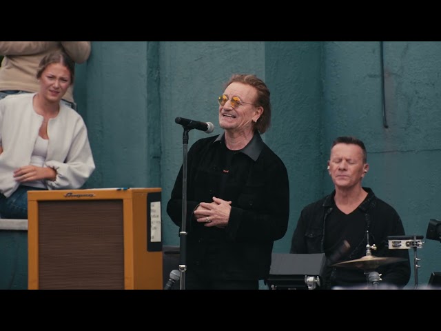U2 Perform “Out Of Control” At Their Dublin High School On 50th Anniversary Of Their Formation