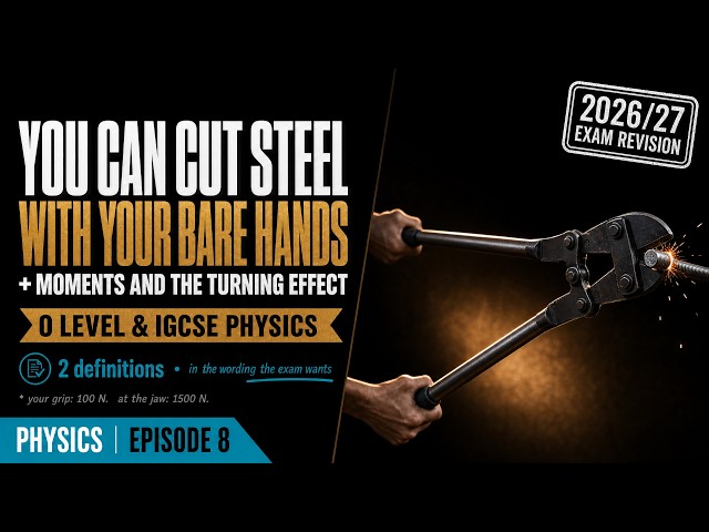 Moments and the Turning Effect of Forces | How Your Hands Cut Steel | IGCSE & O Level