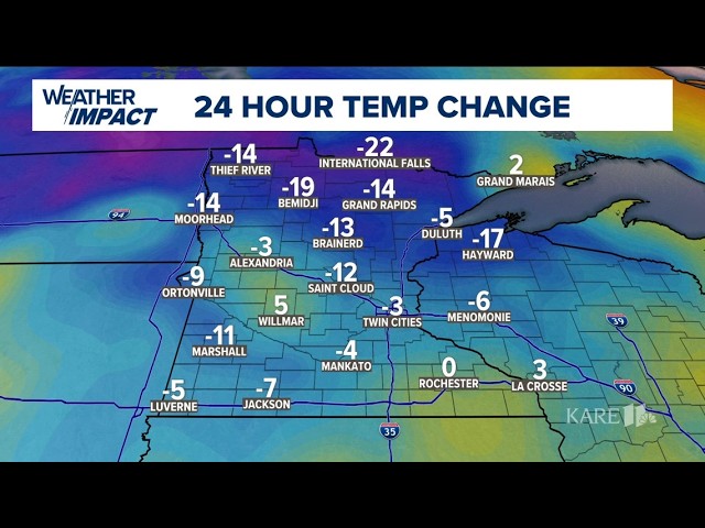 The morning forecast for Monday, Oct. 19