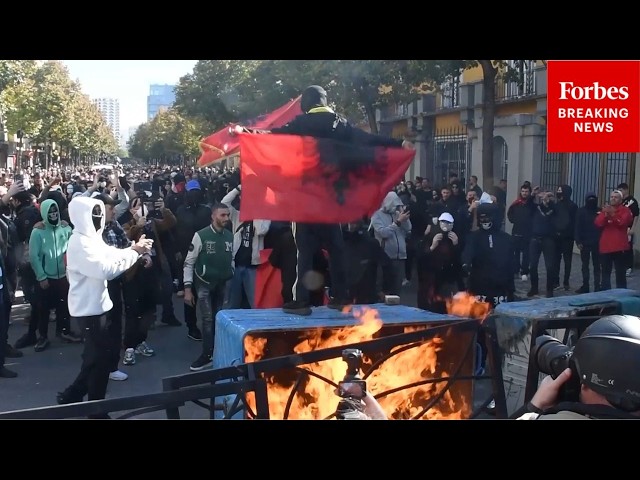 WATCH: Albanians Clash With Police Amid Anti-Corruption Protests