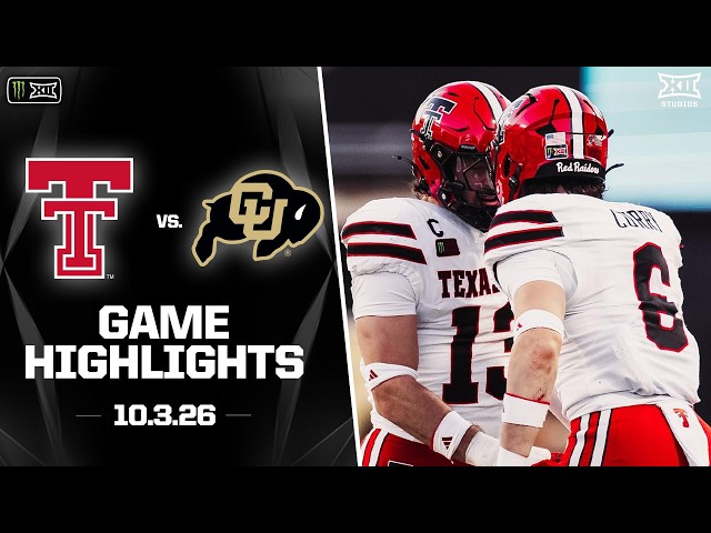 #12 Texas Tech vs. Colorado Highlights | 2026 Monster Energy Big 12 Football