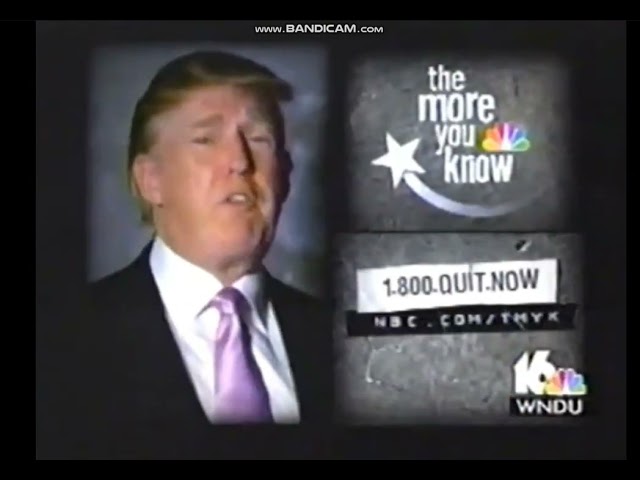 NBC The More You Know PSA feat. President Trump (2006)