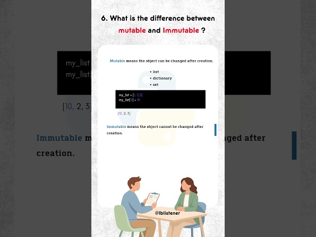 Python Interview Questions #interviewpreparation # #python #pythontutorial #python3#pythonprogram