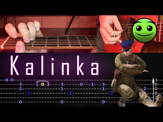 How to play 'Kalinka' Guitar Tutorial [TABS] Fingerstyle