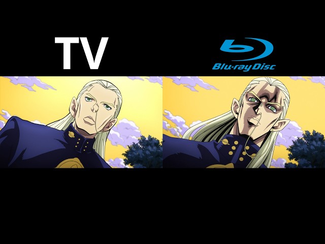 JoJo Part 4 Episode 27 TV vs Blu ray