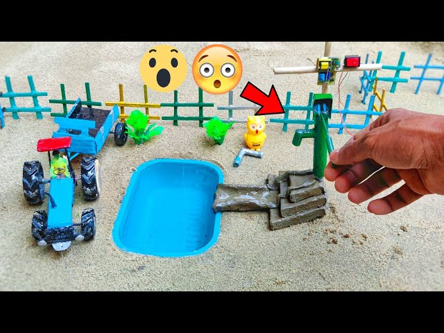 DIY how to make  cow shed  | house of animals | horse house – cow shed | mini hand pump |woodwork 2