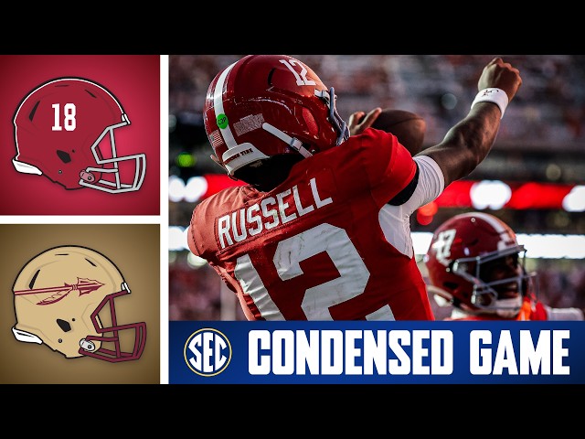 Florida State Seminoles vs. No. 10 Alabama Crimson Tide | Condensed Game | 2026 SEC Football