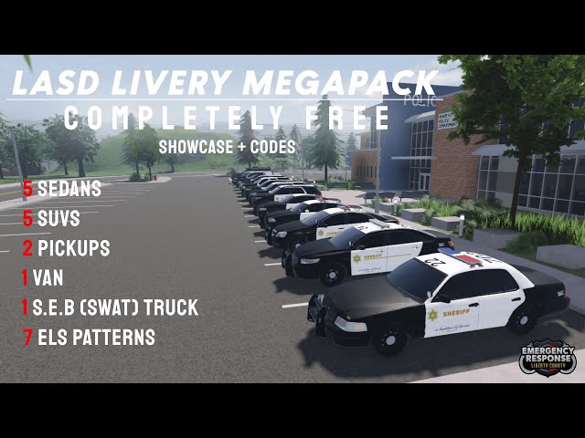 COMPLETE Your Server With LASD Livery MEGAPACK | ER:LC ROBLOX