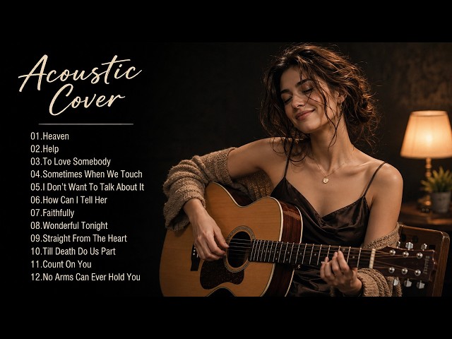 Beautiful 70s 80s 90s Soft Rock Acoustic Covers ( Girl Vocal ) - Greatest Love Songs Playlist