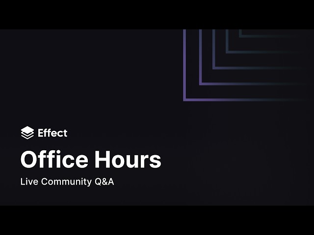 Ecosystem updates, effect-mq, Jobs vs Workflows | Effect Office Hours 45 🔥