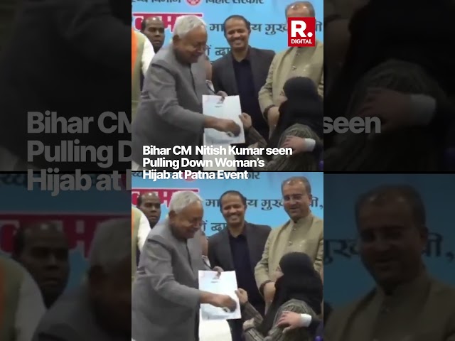 Nitish Kumar Faces Backlash Over Viral Hijab Video