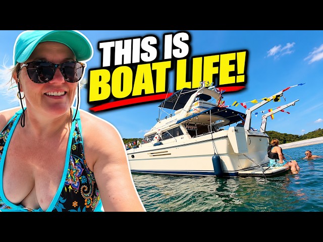 We FINALLY Swam Around Our Own Boat! | Swansea Part 2 | Princess 415 Motor Boat