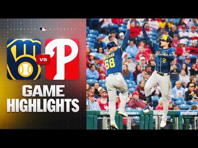 Brewers vs. Phillies Game Highlights (9/23/26) | MLB Highlights