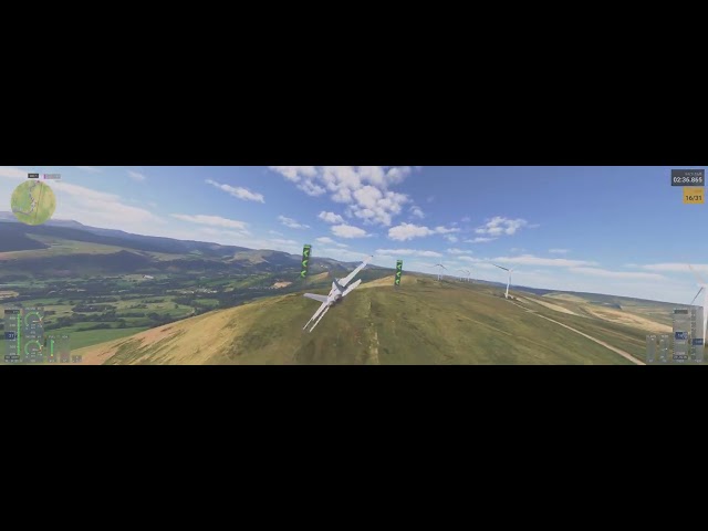 Microsoft Flight Simulator 2024 F16 flag race
