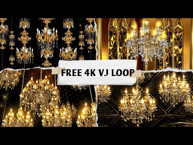 free 4k vj loop pack 10 || Chandelier pack || Download link in description #vjloops4k #freevjloops