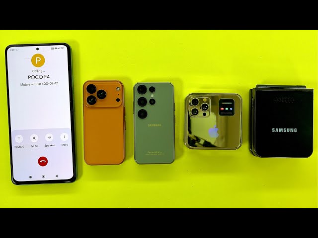 POCO F4 Outgoing Call | Incoming Call Top China phone iPhone 17ProMax/ i19Pro + Samsung S24U/Z Flip4