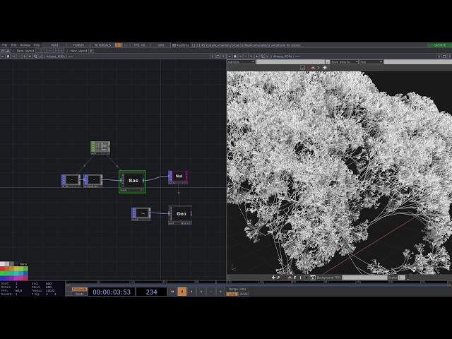 custom L-system with POPs in TouchDesigner