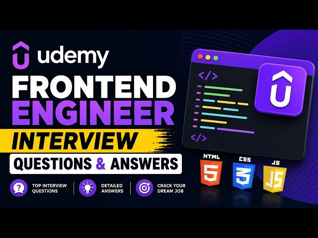 Udemy Frontend Engineer Interview Questions & Answers