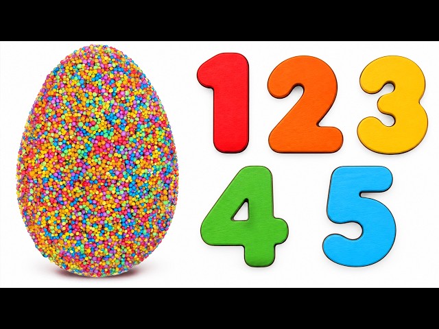 Learn Colors and Numbers with Surprise Foam Eggs | Preschool Toddler Learning Video
