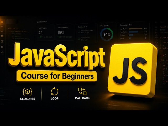Complete JavaScript Course for Beginners in 4 Hours (2026)