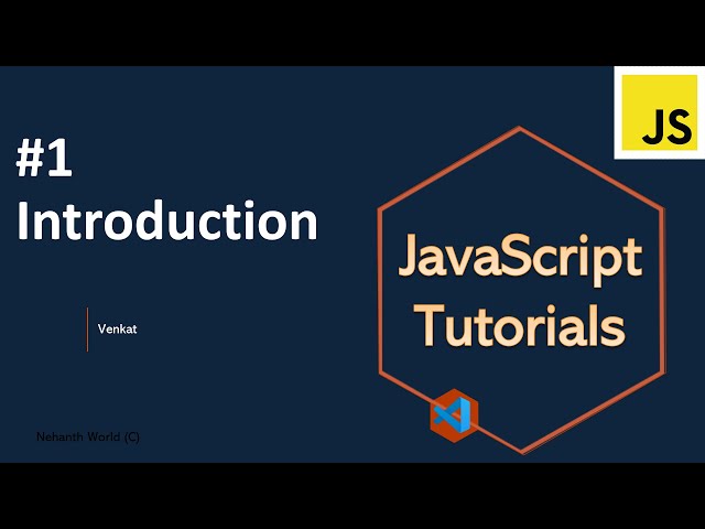 Part 1 Introduction | JavaScript tutorials | Zero to hero