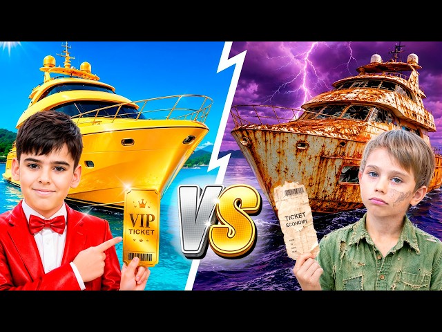 1$ vs 1 000 000$ Yacht Challenge for Kids