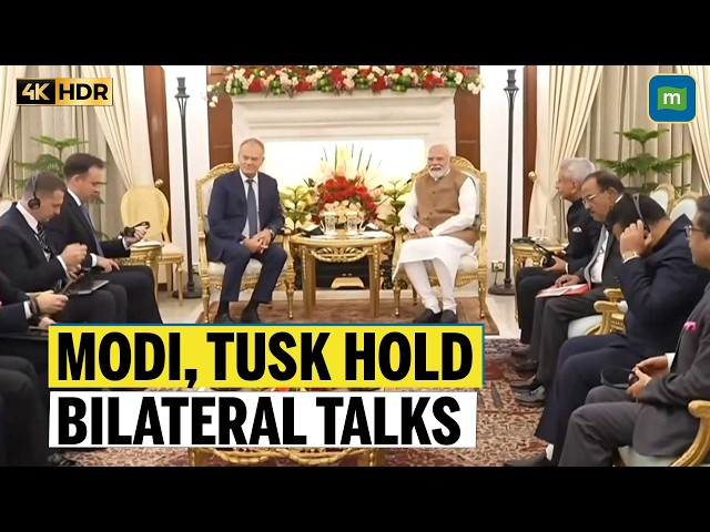 PM Modi And Donald Tusk Meet At Hyderabad House For India-Poland Talks