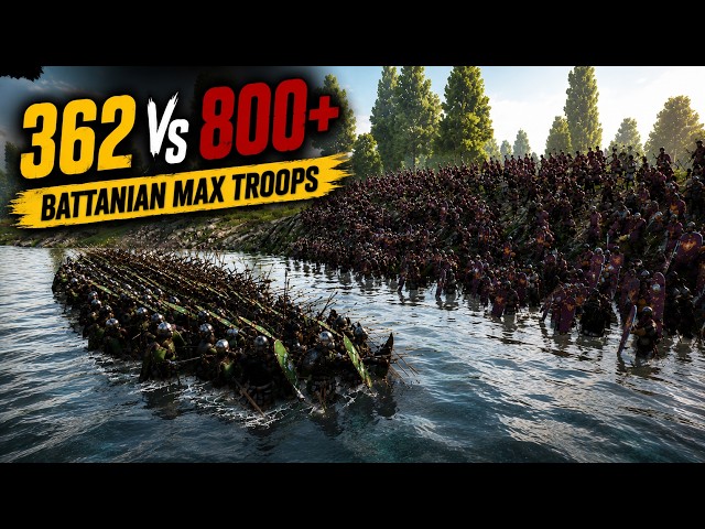 362 Vs 800+ Outnumbered battle with Battania's Best Troops. | Mount & Blade II: Bannerlord