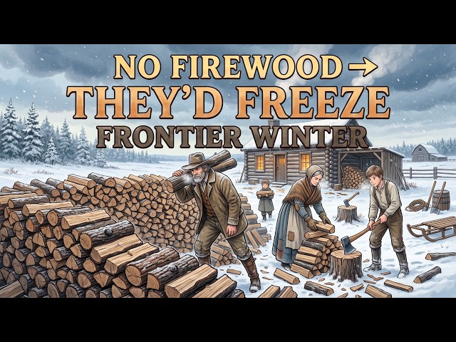 Why Settlers Stored Firewood Months Before Winter | Relaxing History to Fall Asleep