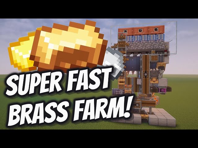 INCREDIBLY Fast Brass Farm Tutorial! | Minecraft Create Mod