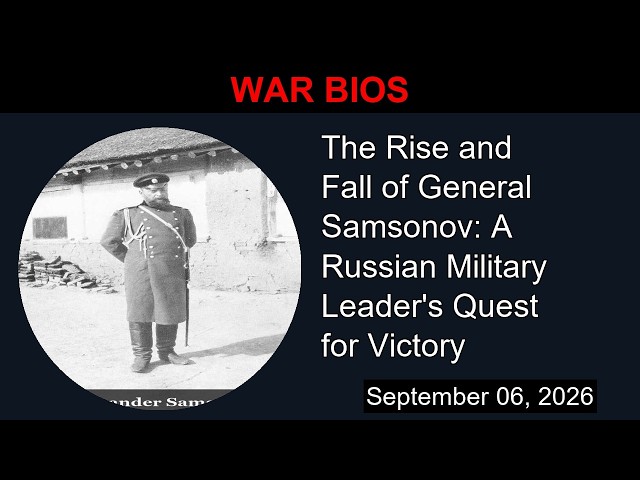 The Rise and Fall of General Samsonov: A Russian Military Leader's Quest for Victory | War Bios
