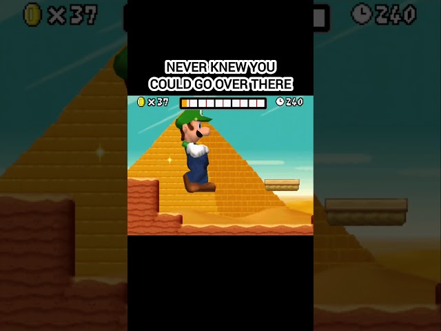 Didn't know you could go up there #mario #nintendo #retrogaming