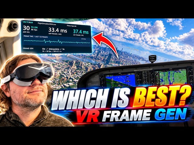 VR Frame Gen Comparison: OFXR Bridge vs VectorXR | TESTED in MSFS 2024 SU7 - Pimax Dream Air