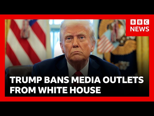 US President Donald Trump bans CNN and Politico from White House | BBC News