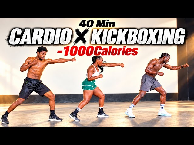 🔥FAST LOSING WEIGHT WORKOUT / CARDIO KICKBOXING TABATA/NO EQUIPMENT /40 Min