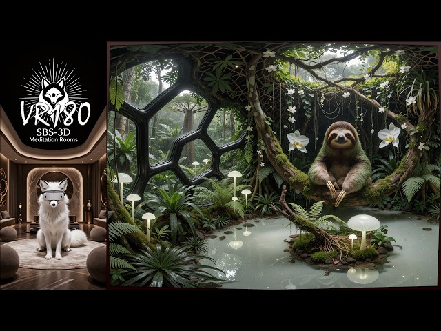 VR180 | Sloth ASMR Meditation Room