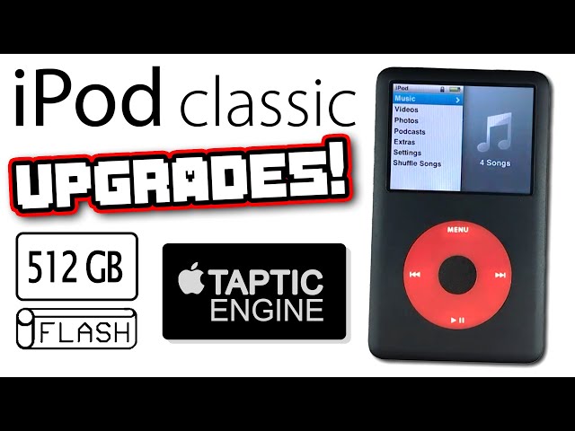 Upgrading an iPod classic | 512GB SD card, Taptic engine, 3000mah battery and new outer shell!
