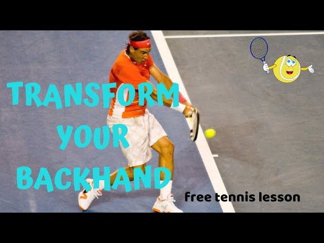 Backhand Wrist Lag [Hit your Backhand like the Pros[ (Free Tennis Lesson)