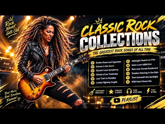 Classic Rock Collections Epic 80s & 90s Hits | ACDC, Nirvana, U2, Aerosmith, Metallica, Bon Jovi. 17